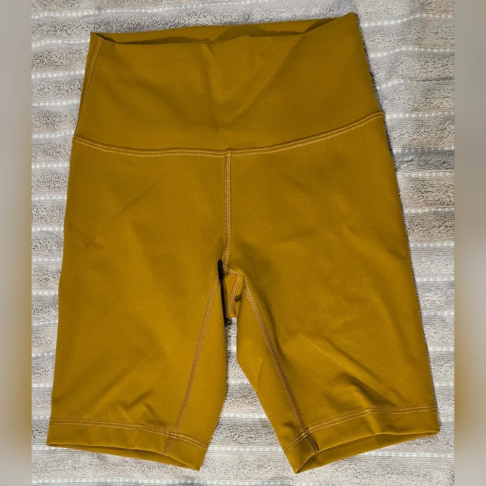 lululemon athletica Mustard Yellow Athletic Shorts - Picture 4 of 9